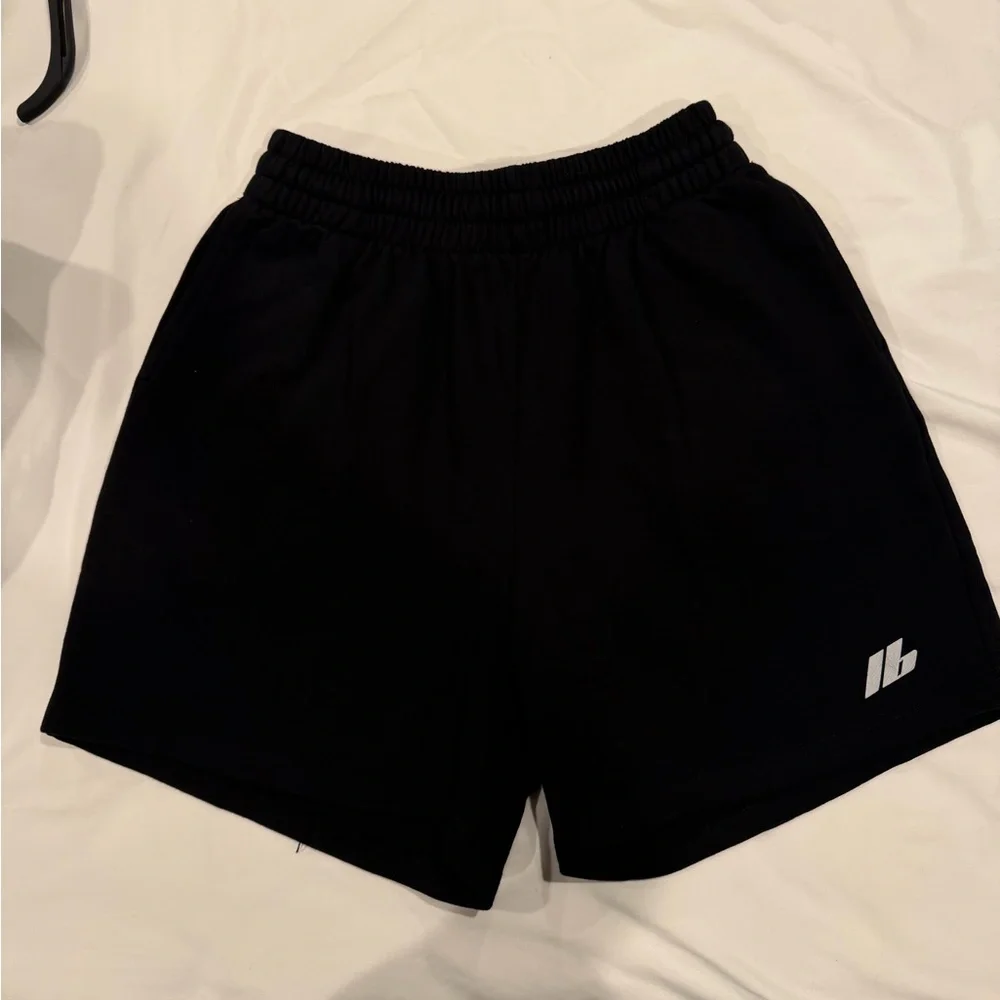 Balenciaga Black Cotton Shorts
